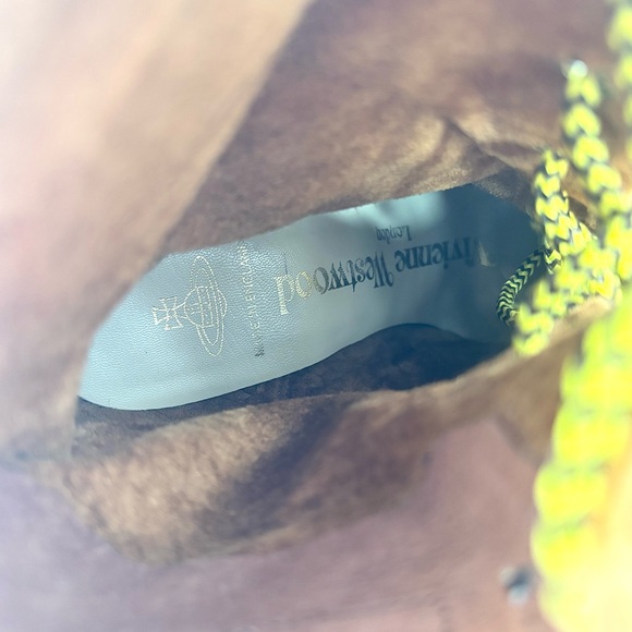 Vivienne Westwood 2013 Climate Revolution Squiggle Print Bondage Boots 6UK - Picture 10 of 10